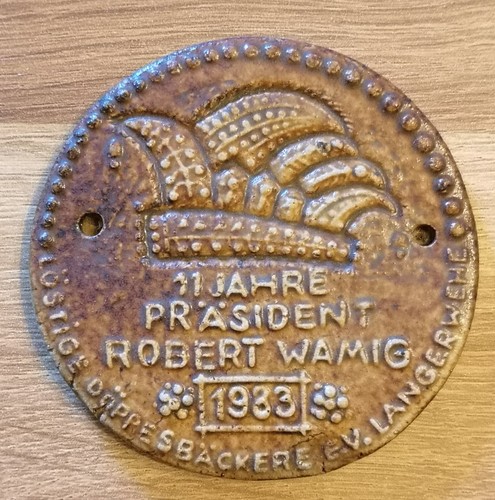 Medaille keramik langerwehe - keramik,