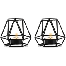 Teelichthalter Schwarz