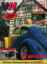 Zeitschrift VW Scene VW Tuning #10 von 1992