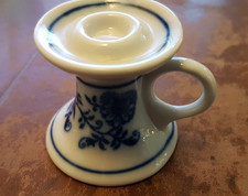 Zwiebelmuster Kerzenleuchter Miniatur 4,5cm - Original Bohemia Porzellan