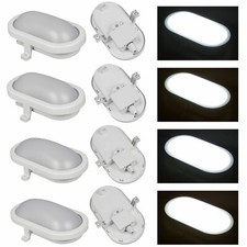 LED Feuchtraumleuchte 6W-12W | Kellerleuchte | Ovalleuchte | Nassraum Lampe IP65