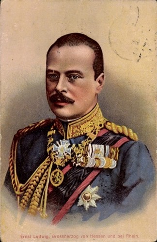 Großherzog ernst ludwig - ak,