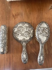 Frisier -Set-England gepunzt .Silber