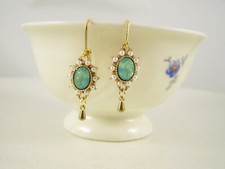 antonia Ohrringe Vintage Ohrschmuck Geschenk Frauen Goldfarben Viktorianisch