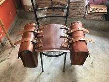 Neu 2 Motorrad Satteltaschen Tasche Braun Ledertasche Satteltaschen 2 Taschen
