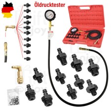 Öldruckprüfer Öldrucktester Set Öl-Meßgerät Öldruckmesser Werkzeug Prüfer KFZ
