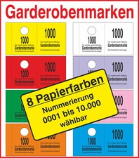 1000 Garderobenmarken, 14mm