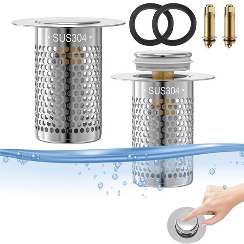 2xedelstahl pop abfluss - 2xedelstahl, pop-up-abfluss