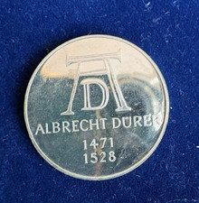 Albrecht Dürer 5 Deutsche Mark DM Münze 1971 D  in Kapsel