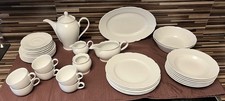 1790 Cmielow Polen 34-teiliges Tafel-/Kaffee-Service weiß Vintage Sammler unvoll