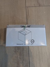 Ledmo Waterproof LED Wall Light 12W Warm White 10x10x10 Black Schwarz LED791-2