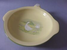 Zeller Fayence Vintage Keramik Gänse Motiv Vintage Kinderteller Warmhalteteller