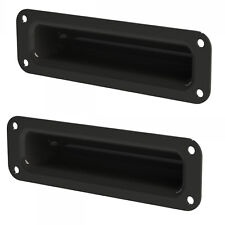 2 Adam Hall Schalengriffe schwarz schmal Griff Mulde 150x45 mm Boxen Griffe