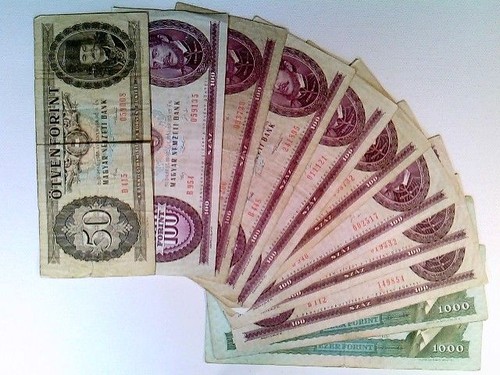 Banknoten ungarn 50 8x - banknoten,, 1x