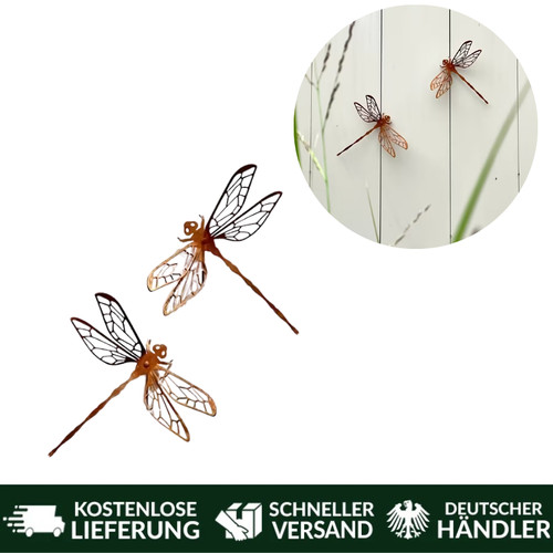 Rostige libellen deko edelrost - rostige,