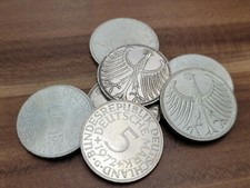 5 Deutsche Mark Silberadler Heiermann 1951-1974 D,F,G,J   Auswahl