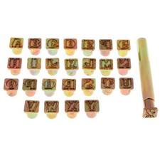 Schlagstempel Satz Schlagbuchstaben Set 15 mm Einschlagbuchstaben Punziereisen
