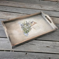 Vintage Holztablett 40x24 cm