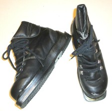 DDR Kinderskistiefel für alte Bindungen Gr. 24 (3,5) Leder schwarz  sehr robust