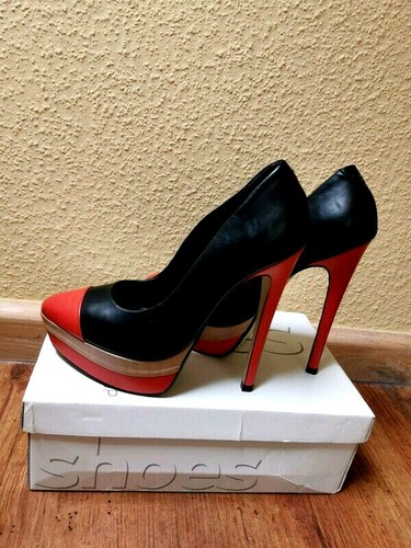 Topshop echtleder plateau high - topshop,