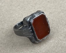 Jugendstil  Herrenring Karneol