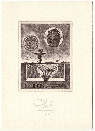 Heinz plank exlibris für - heinz, plank:
