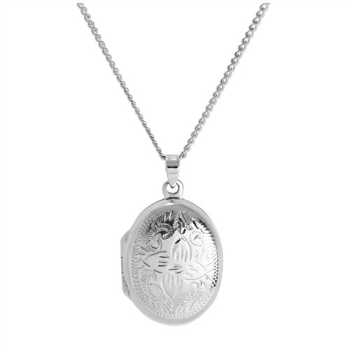 Sterlingsilber oval blumen - sterlingsilber,