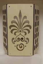 Sauna Lampenschirm Holzblendschirm Ornament