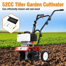 Gebraucht 2-Takt 52cc Motorhacke Benzin Gartenfräse Radantrieb Ackerfräse