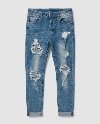 Jeans blau mit - h&m, rissen