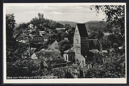 Ansichtskarte pappenheim - ansichtskarte,