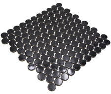 Mosaik schwarz Knopfmosaik