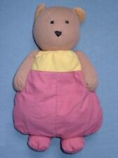 Steiff alter Bär rosa gelb Babys ca 25 cm