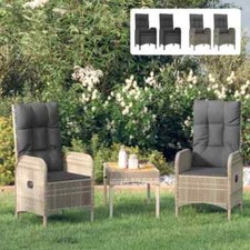 2tlg Satz Gartenstuhl Poly