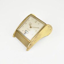 Tischuhr "Automatic" - Datum - Messing - Vintage - Schreibtischuhr - mechanisch