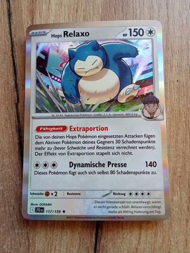 Pokemon holo karte hops relaxo - pokemon,