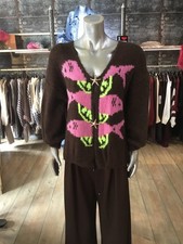 Italy Damen Strickjacke Jacke