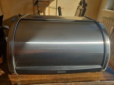 Brabantia Single Brotkasten Rollbrotkasten Brottopf Brotbox Edelstahl Weiss