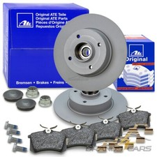 ATE BREMSSCHEIBEN VOLL Ø240 + BELÄGE HINTEN FÜR RENAULT CLIO 3 MEGANE 2
