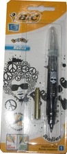 BIC Easy Clic Roller / Füller / Tintenroller Strichst. 0,7mm (mittel) "Peaceman"