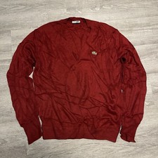 Lacoste Strickpullover XL Rot Herren