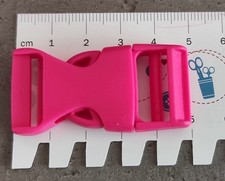 10 Steckschnallen pink aus