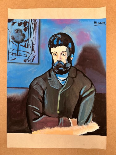 Pablo picasso zeichnung auf - zeichnung,