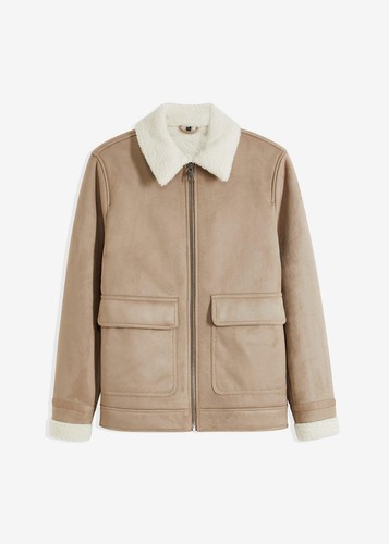 Kunstlederjacke xxl taupe - gr.,