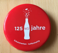 Coca-Cola 125 Jahre - Flaschenöffner - Magnet - Kühlschrankmagnet - Kronkorken
