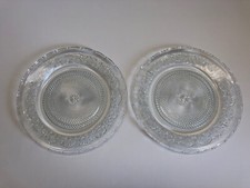 Glasteller, Platzteller, Teller, klar mit Verzierungen, ø 30 cm, 2 Stück