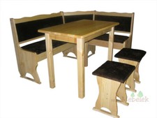 Eckbankgruppe Bank  Sitzbank Essgruppe Kiefer Massiv [6] 120x150