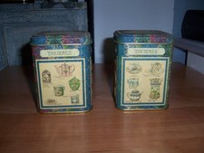 Theieres, 2 - Set, alte Teedosen, Blechdose