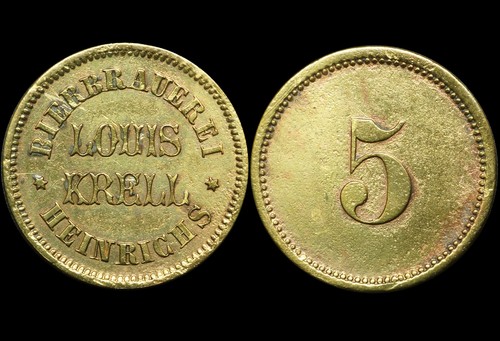 Biermarke pfennig - biermarke:, 5