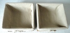 2 Körbe mit Stoff ausgeschlagen - Geflecht - Box - Organizer